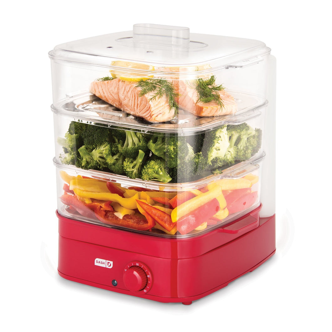 Dash DIS001RD Instant Food Steamer, Red